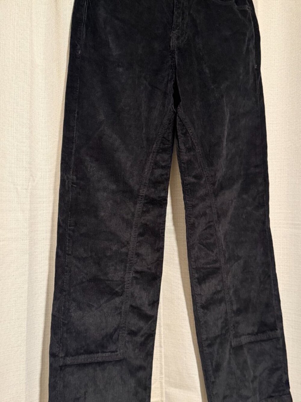 We The Free Black Corduroy Risk Taker High Rise Straight Pants Size 26 - Picture 6 of 10